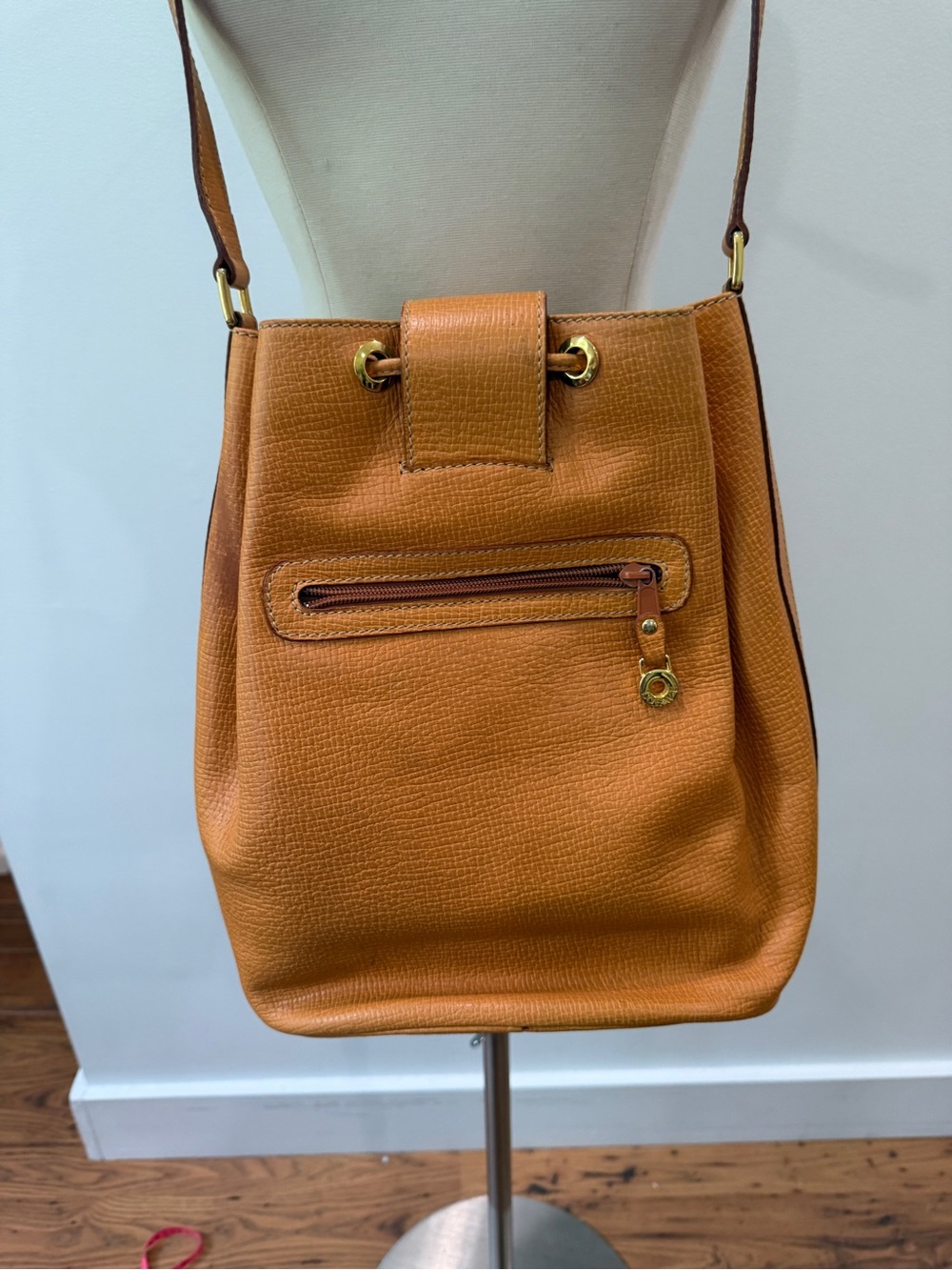 Loewe Vintage Leather Drawstring Bucket Shoulder Bag Authentic COA Project - Picture 2 of 15